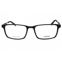 Flexon Men's Eyeglasses - Shiny Black Rectangular Full Rim Frame | FLEXON EP8008 001 ,