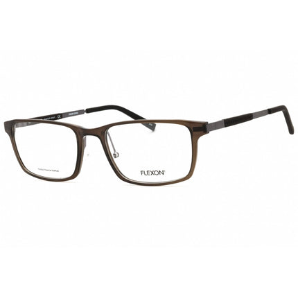 Flexon Men's Eyeglasses - Grey Crystal Rectangular Full Rim Frame | FLEXON EP8008 020 ,