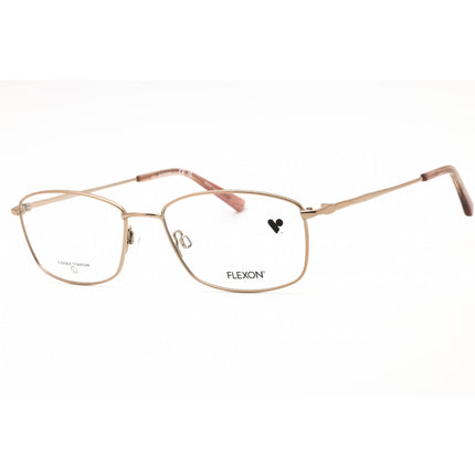 Flexon Women's Eyeglasses - Shiny Rose Gold Metal Rectangular Frame | FLEXON W3040 770 ,