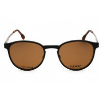 Flexon Men's Eyeglasses - Gunmetal Titanium Round Full Rim Frame | FLX1002MAG-SET 033 ,