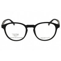 Gant Men's Eyeglasses - Matte Black Injected Propionate Round Full Rim | GA3301 002 ,