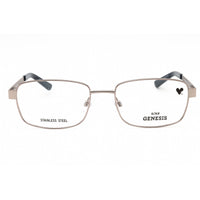 Genesis Men's Eyeglasses - Gunmetal Metal Rectangular Full Rim 54mm Frame | G4041 015 ,