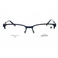 Genesis Men's Eyeglasses - Navy Metal Rectangular Frame Clear Demo Lens | G4050 414 ,