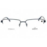 Genesis Men's Eyeglasses - Navy Metal Rectangular Frame Clear Demo Lens | G4057 414 ,