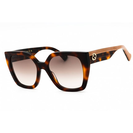 Gucci Women's Sunglasses - Havana Crystal Butterfly Shape Full Rim Frame | GG1300S 003 ,
