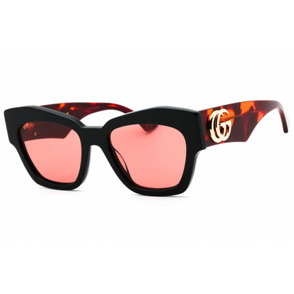 Gucci Women's Sunglasses - Black Havana Acetate Cat Eye Full Rim Frame | GG1422S 005 ,