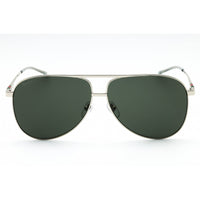Gucci Men's Sunglasses - Shiny Silver Metal Aviator Shape Full Rim Frame | GG1677S 001 ,