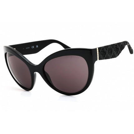 Guess Women's Sunglasses - Shiny Black Injected Propionate Cat Eye Frame | GU00130 01A ,