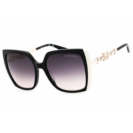 Guess by Marciano Women's Sunglasses - Shiny Black Acetate Oversized | GM00005 01B ,