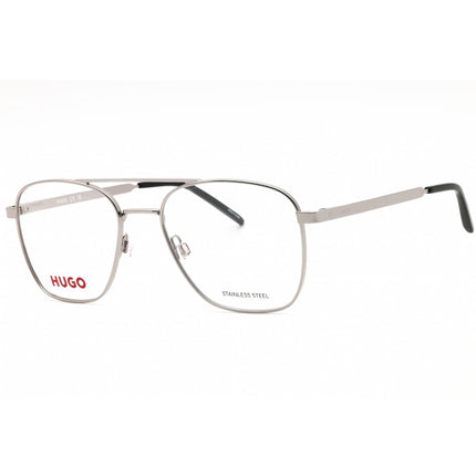 Hugo Men's Eyeglasses - Ruthenium Metal Pilot Shape Full Rim Frame | HG 1034 06LB 00 ,