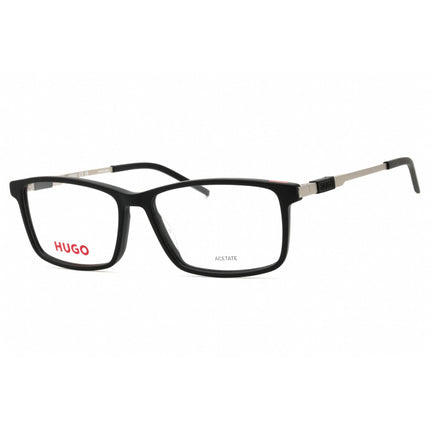 Hugo Men's Eyeglasses - Matte Black Rectangular Shape Full Rim Frame | HG 1102 0003 00 ,