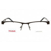 Hugo Men's Eyeglasses - Matte Ruthenium Black Metal Rectangular | HG 1199 0SVK 00 ,