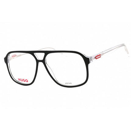 Hugo Men's Eyeglasses - Black Crystal Navigator Shape Full Rim Frame | HG 1200 07C5 00 ,