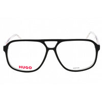 Hugo Men's Eyeglasses - Black Crystal Navigator Shape Full Rim Frame | HG 1200 07C5 00 ,
