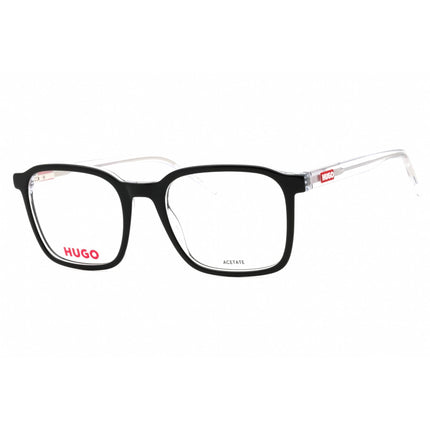 Hugo Men's Eyeglasses - Black Crystal Plastic Square Full Rim Frame | HG 1202 07C5 00 ,