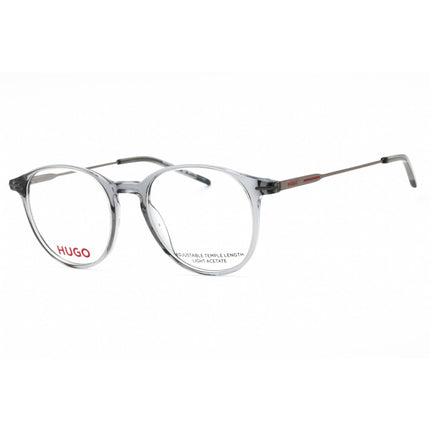 Hugo Men's Eyeglasses - Grey Ruthenium Plastic Round Full Rim Frame | HG 1206 HEK 00 ,