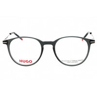 Hugo Men's Eyeglasses - Grey Plastic Round Frame Clear Demo Lens | HG 1206 0KB7 00 ,
