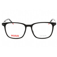 Hugo Men's Eyeglasses - Black Plastic Square Frame Clear Demo Lens | HG 1224 0807 00 ,