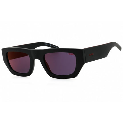 Hugo Men's Sunglasses - Black Plastic Rectangular Full Rim Frame | HG 1252/S 0807 AO ,