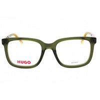 Hugo Men's Eyeglasses - Green Yellow Plastic Square Full Rim Frame | HG 1261 0GP7 00 ,