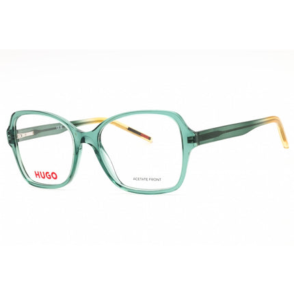 Hugo Women's Eyeglasses - Transparent Green Plastic Butterfly Frame | HG 1267 0GP7 00 ,