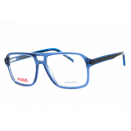 Hugo Men's Eyeglasses - Blue Plastic Navigator Shape Full Rim Frame | HG 1299 0D51 00 ,