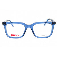 Hugo Men's Eyeglasses - Black Blue Plastic Square Full Rim Frame | HG 1300 0D51 00 ,