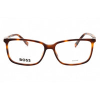 Hugo Boss Men's Eyeglasses - Havana Plastic Rectangular Frame | BOSS 0679/IT 0086 00 ,