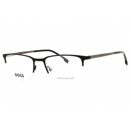 Hugo Boss Men's Eyeglasses - Matte Dark Ruthenium Rectangular | BOSS 1187 0RZZ 00 ,