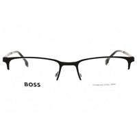 Hugo Boss Men's Eyeglasses - Matte Dark Ruthenium Rectangular | BOSS 1187 0RZZ 00 ,