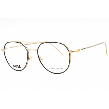 Hugo Boss Women's Eyeglasses - Gold/Grey Metal Aviator Full Rim | BOSS 1429 0OPO 00 ,