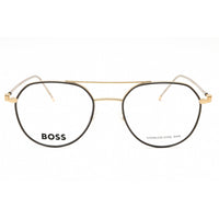 Hugo Boss Women's Eyeglasses - Gold/Grey Metal Aviator Full Rim | BOSS 1429 0OPO 00 ,
