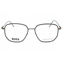 Hugo Boss Men's Eyeglasses - Petrol Dark Ruthenium Metal geometric | BOSS 1430 0AN7 00 ,