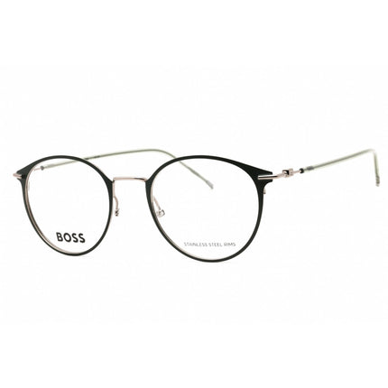Hugo Boss Men's Eyeglasses - Matte Green Ruthenium Metal Round | BOSS 1432 0EAN 00 ,