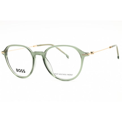 Hugo Boss Men's Eyeglasses - Green Plastic Oval Full Rim Frame | BOSS 1481 01ED 00 ,