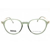 Hugo Boss Men's Eyeglasses - Green Plastic Oval Full Rim Frame | BOSS 1481 01ED 00 ,