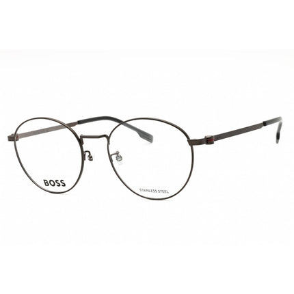Hugo Boss Men's Eyeglasses - Matte Dark Ruthenium Round Frame | BOSS 1539/F 0R80 00 ,