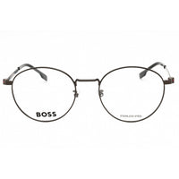 Hugo Boss Men's Eyeglasses - Matte Dark Ruthenium Round Frame | BOSS 1539/F 0R80 00 ,