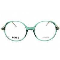 Hugo Boss Women's Eyeglasses - Green Plastic Round Full Rim Frame | BOSS 1588 01ED 00 ,