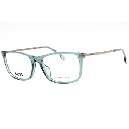 Hugo Boss Men's Eyeglasses - Transparent Denim Blue Full Rim | BOSS 1614/F 0DTY 00 ,