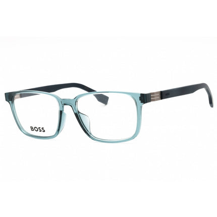 Hugo Boss Men's Eyeglasses - Blue Plastic Rectangular Full Rim | BOSS 1618/F 0PJP 00 ,