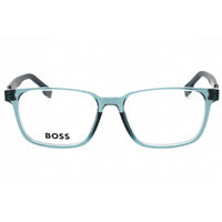 Hugo Boss Men's Eyeglasses - Blue Plastic Rectangular Full Rim | BOSS 1618/F 0PJP 00 ,