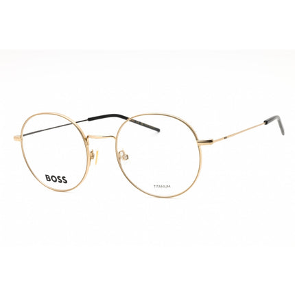 Hugo Boss Men's Eyeglasses - Gold Black Metal Round Full Rim Frame | BOSS 1665 0RHL 00 ,