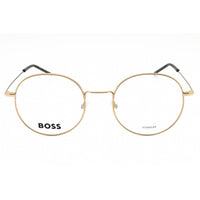 Hugo Boss Men's Eyeglasses - Gold Black Metal Round Full Rim Frame | BOSS 1665 0RHL 00 ,