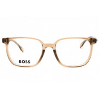 Hugo Boss Men's Eyeglasses - Beige Plastic Square Full Rim Frame | BOSS 1679/F 010A 00 ,