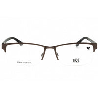 Joe optical Men's Eyeglasses - Gunmetal Metal Rectangular Half Rim Frame | JOE4070 033 ,