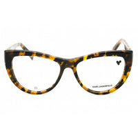 Karl Lagerfeld Women's Eyeglasses - Striped Tobacco Acetate Cat Eye Frame | KL6133 234 ,