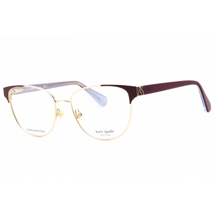 Kate Spade Women's Eyeglasses - Gold Burgundy Metal pantos Full Rim | DOVE/G 0NOA 00 ,