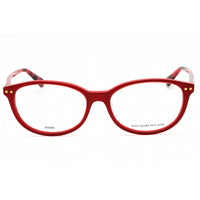 Kate Spade Women's Eyeglasses - Red Plastic Oval Full Rim Frame | EVANGELINE/F 0C9A 00 ,