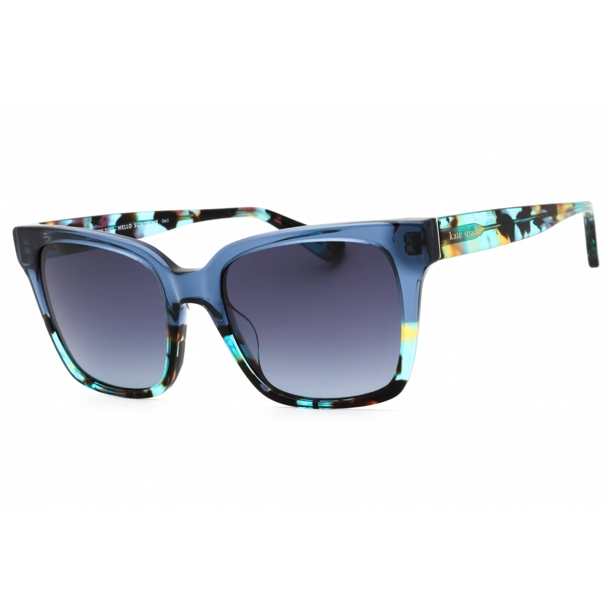 Kate Spade PAISLEIGH/S 0S6F 9O Blue Pattern / Dark Gray Gradient Lens Sunglasses Kate Spade Taliyah/G/S PJP14 Oversize Sunglasses Blue Silver  main image 2